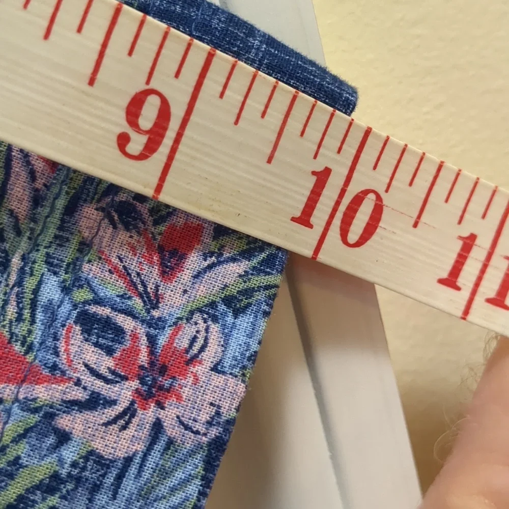 NWT IZOD SALTWATER Men's XL Blue Tropical Short Sleeve Shirt - Picture 5 of 11